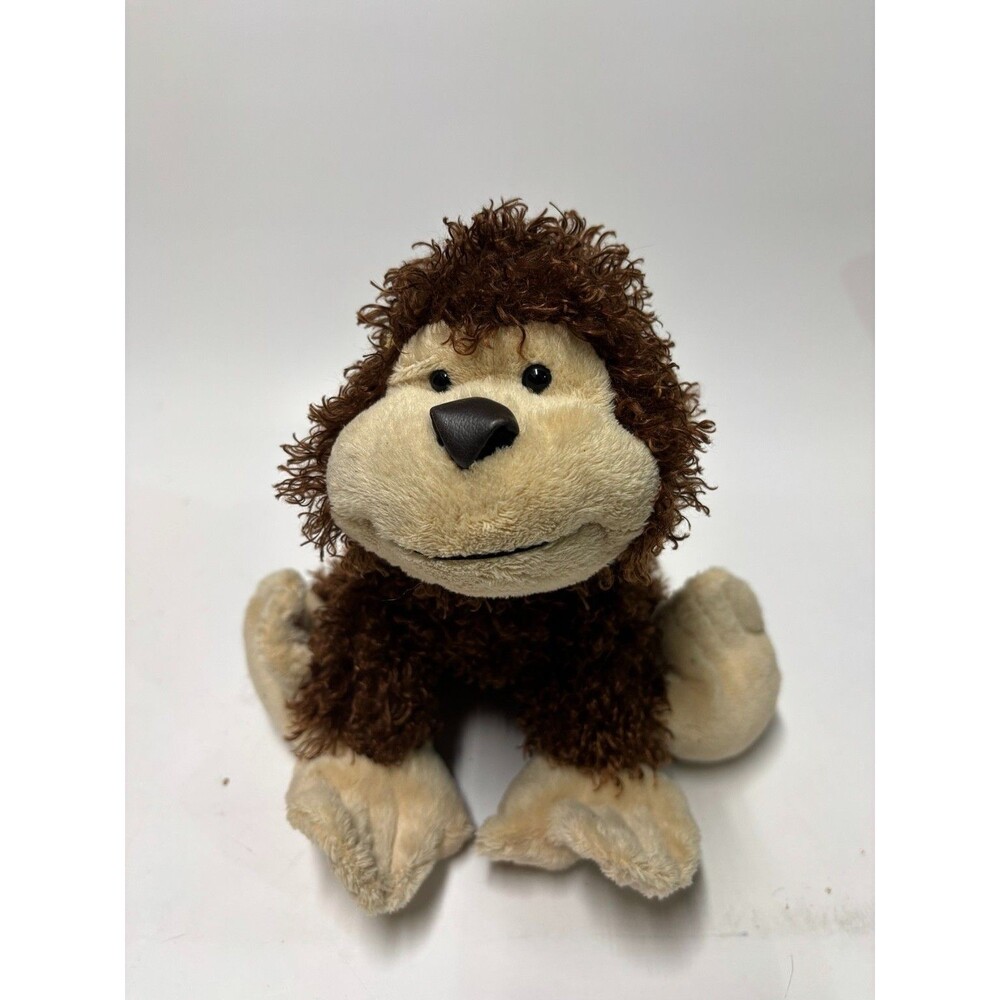 Webkinz Curly Furry Brown Cheeky Monkey 8" Plush #HM080 Ganz No Code